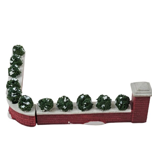 Lemax Dickensvale Porcelain Brick Wall Set of 6 1992 Christmas Village Decor - Picture 6 of 10